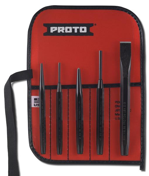 5 Pc. Pin Punch Set, Punch Chisel