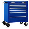 J553441-7BL - 550S 34 Inch Roller Cabinet - 7 Drawer, Gloss Blue - Proto®