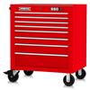 J553441-8RD - 550S 34 Inch Roller Cabinet - 8 Drawer, Gloss Red - Proto®