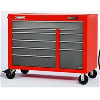 J555041-10SGPD - 550E 50 Inch Power Workstation - 18 Drawer, Safety Red and Gray - Proto®