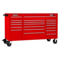 J556741-20RD - 550S 67 Inch Workstation - 20 Drawer, Gloss Red - Proto®