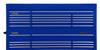 J558827-15BL-TC - 550S 88 Inch Top Chest - 15 Drawer, Gloss Blue - Proto®