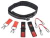 JBELTSET-L - Tethering Large Comfort Belt Set with (2) Belt Adapter (JBELTAD2) and D-Ring Wrist Strap System (2) JWS-DR and (2) JLANWR6LB - Proto®