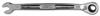 JSCV08A - Full Polish Combination Reversible Ratcheting Wrench 1/4 Inch - Spline - Proto®