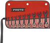 JSCVS-9S - 9 Piece Black Chrome Combination Stubby Reversible Ratcheting Wrench Set - Spline - Proto®
