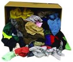 LM58-2020250 - 50 lb Box Colored t-shirt wipers soft, absorbent, for polishing and wiping