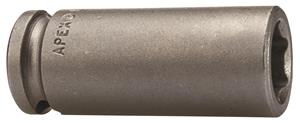 MB-12MM23 - 3/8 Inch Square Drive Socket, Metric, Magnetic Bolt Clearance, 12 mm Hex Opening, Long Length