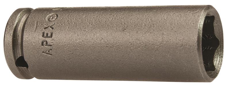MB1214 - 7/16 Inch Magnetic Bolt Clearance Long Socket, 1-3/4 Inch OAL, 1/4 Inch Square Drive