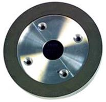 228249 - 6 x 3/4 x 1-1/4 Inch - 1/8 Inch Abrasive Depth - 220 Grit - 3/4 Rim Plate Type 6A2C Mounted Diametermond Wheel