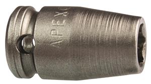 MX-1108 - 1/4 Inch X-Hard Magnetic Standard Socket, 7/8 Inch OAL, 1/4 Inch Square Drive