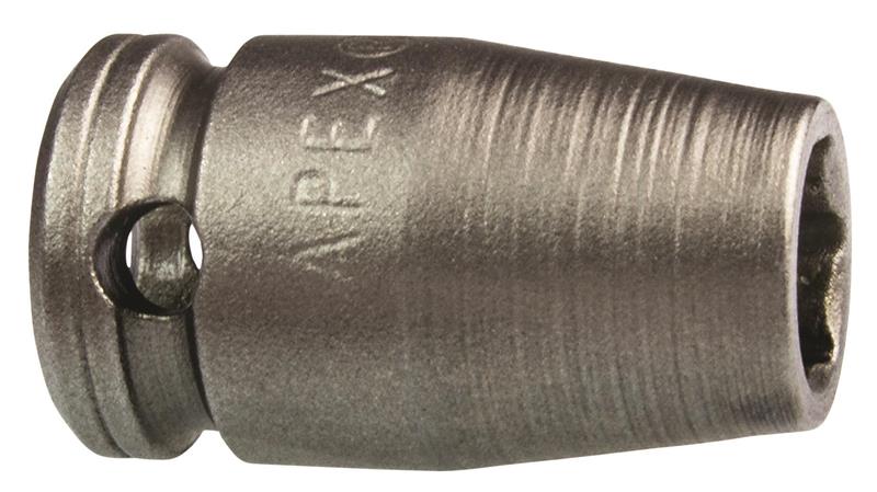 MX-1108 - 1/4 Inch X-Hard Magnetic Standard Socket, 7/8 Inch OAL, 1/4 Inch Square Drive