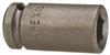 ZA-314 - 7/16 Inch Hex Size, 3/8 Inch Straight Grease Fitting Square Drive Socket, 1-1/4 Inch OAL