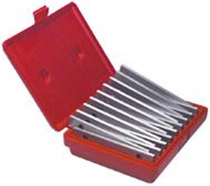 NM55-TPS9 - #TPS9 - 9 Piece Set - 1/4 Inch Thickness - 1/8 Inch Increments - 3/4 to 1-3/4 Inch - Parallel Set