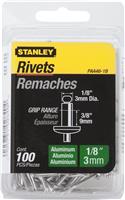 PAA46-1B - Aluminum Rivets 1/8 Inch x 3/8 Inch – 100 Pack - STANLEY®