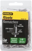 PAA48-1B - Aluminum Rivets 1/8 Inch x 1/2 Inch – 100 Pack - STANLEY®