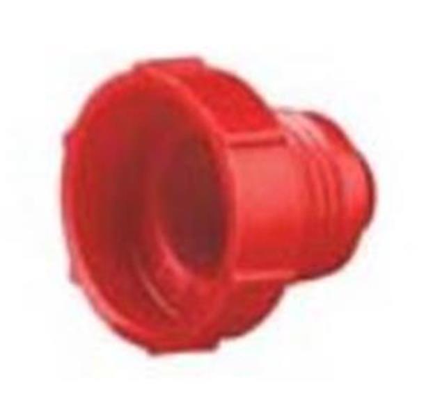 PD-50 - 5/16 Inch Red 1/2-20 Thread Size Capplug PD Series Threaded Plastick Plug for Flared JIC Fittings
