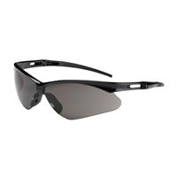 PIP-250-AN-10112 - One Size Fits All Semi-Rimless Safety Glasses with Black Frame, Gray Lens and Anti-Scratch Coating