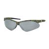 PIP-250-AN-10128 - One Size Fits All Semi-Rimless Safety Glasses with Camouflage Frame, Silver Mirror Lens and Anti-Scratch Coating