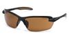 PYCHB318D - Sandstone Bronze Lens W/ Black Frame Carhartt Spokane Safety Glasses (12/Box, 300/Case)