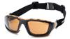 PYCHB418DTP - Sandstone Bronze Anti-Fog Lens Carhartt Carthage Safety Glasses W/ Black & Tan Frame (12/Box, 300/Case)