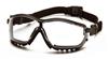 PYGB1810STM - Clear, Anti-Fog Black Strap Frame Safety Goggles (12/Box, 144/Case)