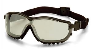 PYGB1880ST - Mirror Lens/Black Frame Series V2G Anti-Fog Safety Goggles (12/Box, 144/Case)