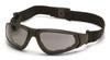 PYGB4020ST - Gray Lens/Black Foam Lined Frame Series XSG Anti-Fog Safety Glasses (12/Box, 144/Case)