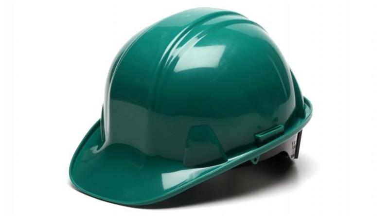 PYHP16135 - Green 6-Point Ratchet Suspension Hard Hat (16/Box, 32/Case)