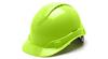 PYHP44131V - Hi-Visibility Vented Green 4-Point Ratchet Suspension Ridgeline Hard Hat (16/Box, 32/Case)