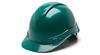 PYHP44135 - Green 4-Point Ratchet Suspension Ridgeline Hard Hat (16/Box, 32/Case)