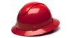 PYHP54120 - Red 4-Point Ratchet Suspension Ridgeline Full Brim Hard Hat (12/Box, 24/Case)