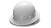 PYHPS24110 - White 4-Point Ratchet Suspension Sleek Shell Full Brim Hard Hat (12/Case)