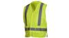 PYRCA2510M - Medium Hi-Visibility Lime Safety Vest W/ Reflective Tape (50/Case)