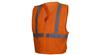 PYRCZ2120L - Large Hi-Visibility Orange Safety Vest W/ Reflective Tape (50/Case)