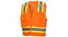 PYRCZ2420L - Large Hi-Visibility Orange Safety Vest W/ Contrasting Reflective Tape (50/Case)