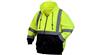 PYRSZH3210X2 - 2XL Hi-Visibility Lime Zipper Sweatshirt W/ Black Bottom (25/Case)