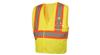 PYRVHL2710BRL - Large Hi-Visibility Lime Safety Vest W/ 5-Point Break (50/Case)