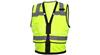 PYRVZ2810M - Medium Hi-Visibility Lime Safety Vest W/ Black Trim 50/Case)