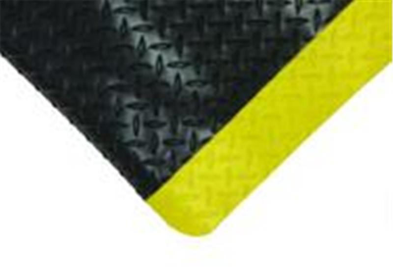 RV66-10205 - 2 ft x 3 ft x 9/16 Inch Thick Diametermond Comfort Mat - Yellow/Black