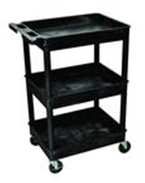 SA70-10055 - Utility Cart 3 Tub Shelves - 24 Inch x 18 Inch x 38-1/2 Inch