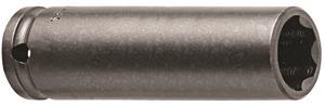 SF-5516 - 1/2 Inch Surface Drive Thin Wall Extra Long Socket, 3-1/4 Inch OAL, 1/2 Inch Square Drive
