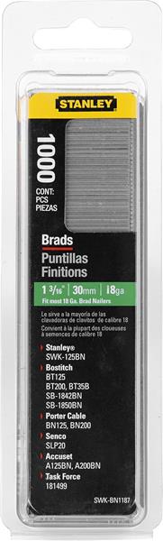 SWKBN1187 - Brad Nails 1-3/16 Inch – 1,000 Pack - STANLEY®