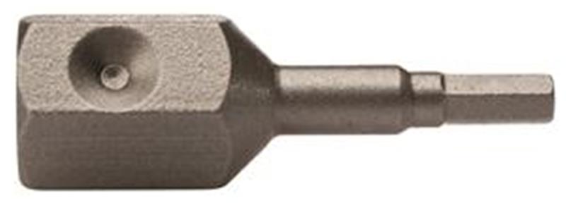 SZ-19-A - 7/16 Hex Size, 3/8 Inch Square Drive Socket Head (Hex-Allen) Bits Only, 1-3/8 Inch OAL, SAE