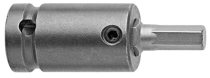 SZ-3-7-5MM - 5mm Hex Size, 3/8 Inch Square Drive Socket Head (Hex-Allen) Bits With Drive Adapters, 2-1/4 Inch OAL, Metric