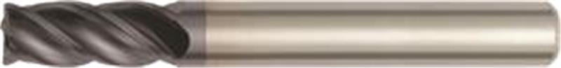 TF4V4507002 - 1/4 x 1/4 x 3/8 x 2 Inch Solid Carbide TiAlN 4-Flute Finisher/Rougher End Mill