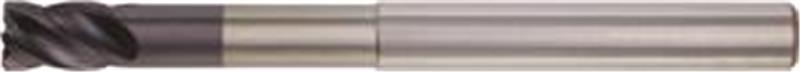 TF4VN513005 - 1/2 x 5/8 x 2-1/4 x 4 Inch Solid Carbide, TiAlN, 4-Flute Finisher/Rougher End Mill