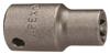 TX-1408 - E-8 Thin Wall Torx Socket, For External Screws, 1 Inch OAL, 1/4 Inch Square Drive