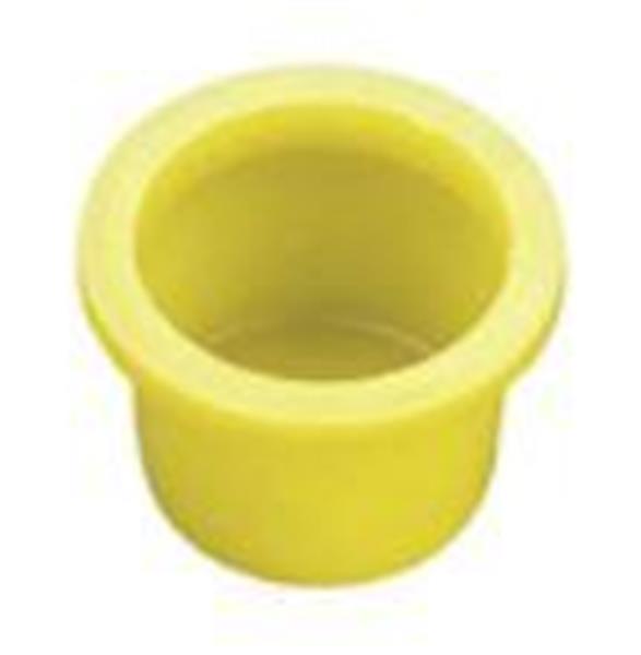 WW-6X - .560 Yellow Capplug WW Series Tapered Plug with Wide, Thick Flanges