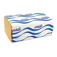 Windsoft Embossed Singlefold Towels, 9 3/10 x 10 1/2, Natural, 250/Pack, 16 Packs/Carton