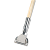 Boardwalk? Clip-On Dust Mop Handle, Lacquered Wood, Swivel Head, 1" Dia. x 60in Long